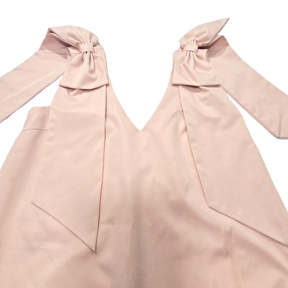 FORE New York & Company Women’s Pink Shoulder Bow Party Mini Dress Size S - Picture 6 of 12